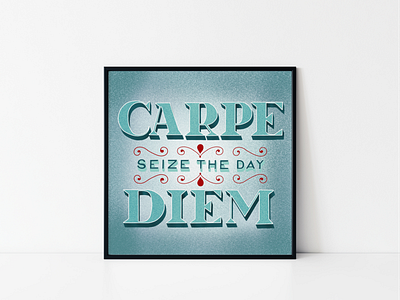 Carpe Diem Hand-Lettering carpe diem design handlettering illustration lettering quote