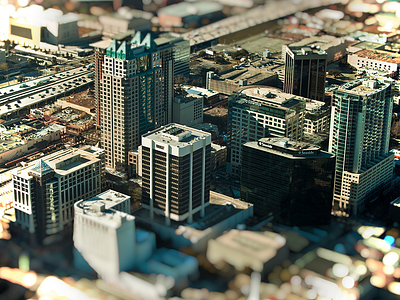 Downtown Orlando Tilt Shift