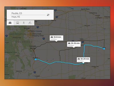 Rebound: Day 044 - Simple Navigation Widget gps map navigation route widget