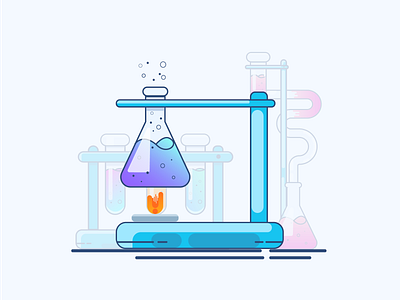 Chemistry 3 adobe illustrator art design designer flat flat design icon illustration illustrator simple