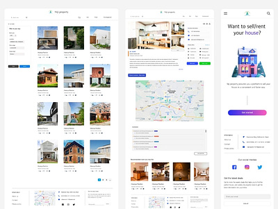 Real State Website UI/UX (Niji property) branding ui