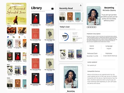 Book app UI/UX (OurBook) book bookapp ourbook ui ux