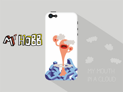 Coque Cloud Mouth Dribble 300 400 ai case funny illustrator iphone phonecase
