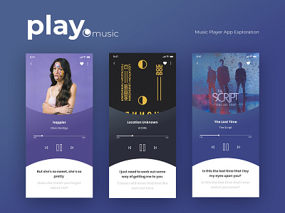 Music Player Mobile App mobile music player product design spotify