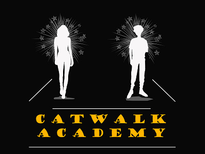 CATWALK ACADEMY branding logo design