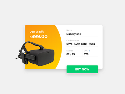 Daily UI Challenge #002 - Credit Card Checkout