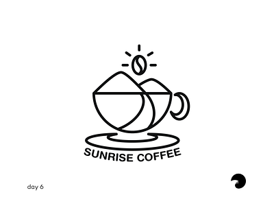 Sunrise Coffee | Daily Logo Challenge #6 branding coffee coffee cup coffee shop logo daily daily logo challenge dailylogochallenge logo logo design sunrise