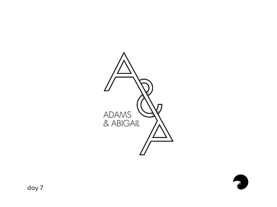 Adams & Abigail | Daily Logo Challenge #7 branding daily daily logo challenge dailylogochallenge design fashionlogo logo logo design minimalist