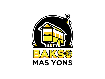 Bakso Mas Yons logo bakso branding design logo logo design meatballs vector