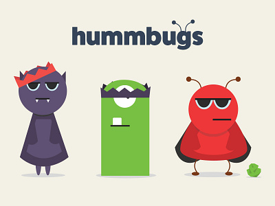 Hummbugs characters design illustration illustrator logo