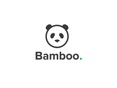Bamboo black white branding design green icon illustration illustrator lines logo new panda photoshop type typography vector