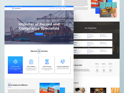 Import/Export Landing Page