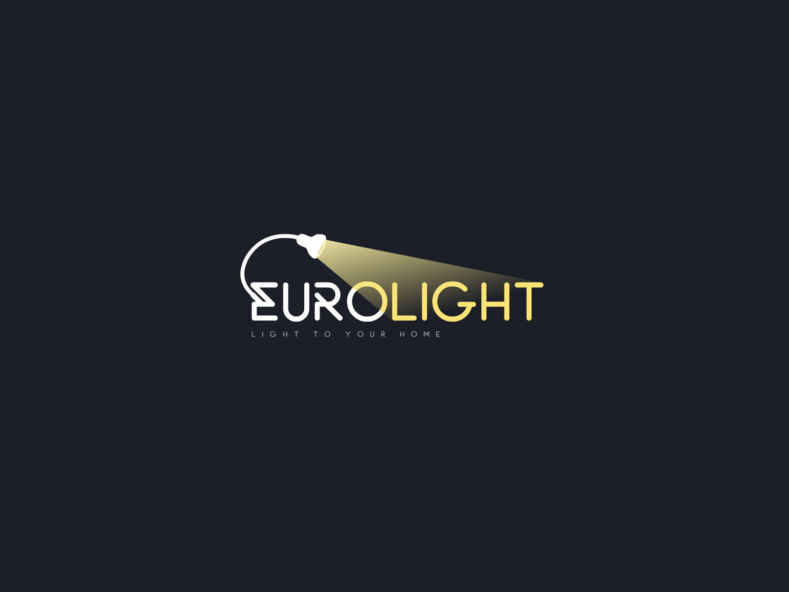 EuroLight - logo design for a lighting company animated animated transition animation branding design illustration light lighting logo vector yellow