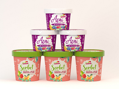 Pure Recharge - Sorbet Pot Package Design