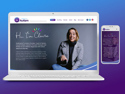 Waking Up to Autism - Responsive Website Design