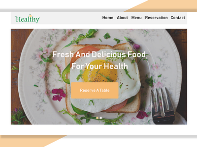 Healthy Restaurant adobe xd deliciou delicious food design healthy healthy eating healthy food restaurant restaurant logo uiux webdesign website website design