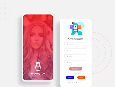 shopping app adobe xd app application branding brands clothes design girls logo mobile app mobile app design shopping uiux