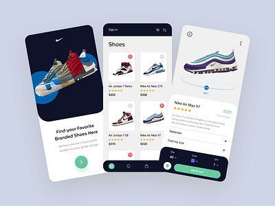 Mobile App - Shoes app app design application color ecommerce app filter ios jordan minimal mobile app nike nike shoes shoes shoes app shoes design shoes store shopping app sneakers ui design ux design