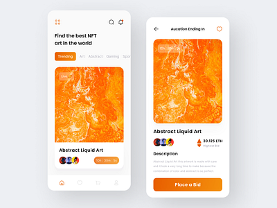 Mobile App - NFT Auction