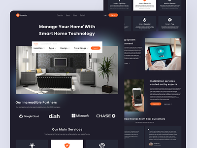 Landing Page - Smart Home