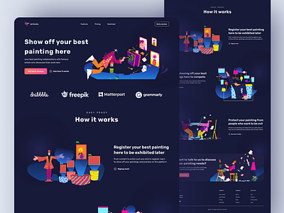 Landing Page - Artistic