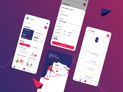 Task Management app app design clean clean ui figma minimalistic mobile progress task task list task management task manager tasks to do todo list ui ux