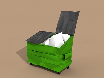 Low-Poly Garbage 3d c4d cinema4d low poly lowpoly