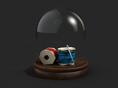 Sewing Kit 3d c4d cinema4d low poly lowpoly