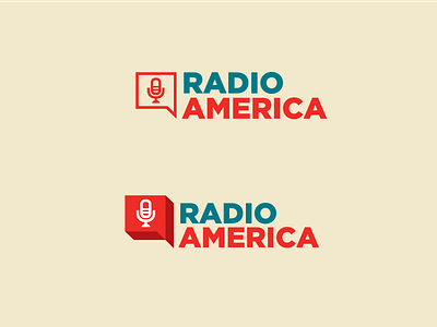 Radio Logo Concept america brand branding identity logo microphone radio speech bubble visual identity