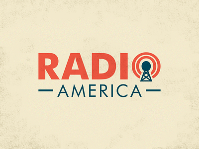 Radio Logo Concept 2 airwaves america brand branding identity logo radio tower visual identity