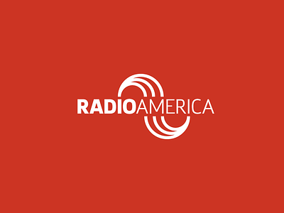 Radio Logo Concept 4 airwaves america brand branding circle identity lines logo radio visual identity