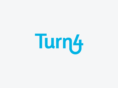 Turn4 Revision brand four identity logo turn typography visual identity