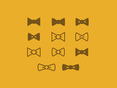 Bow Ties bowtie icon logo outline stroke tie