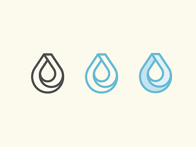Impossible Water Droplet drop droplet icon impossible infinite line logo mark rain water