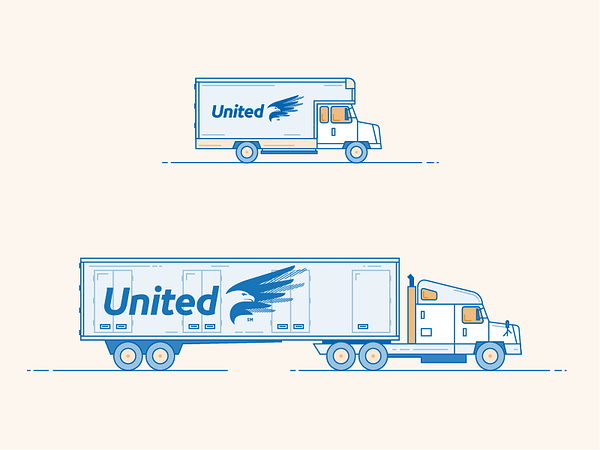 Moving Trucks Illustration by Brad Todd on Dribbble