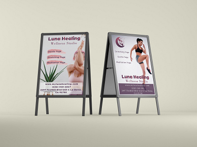 Yoga Sandwich Board / Banner / Yard Sign / Billboard