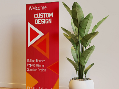 Roll Up Banner Design, Pop Up Banner, Standee 3d animation art banner branding character clean design flat graphic design icon illustration logo mobile motion graphics rollup typography ui ux vector