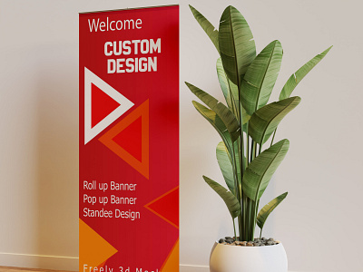 Roll Up Banner Design, Pop Up Banner, Standee