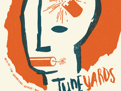 Tuneyards poster screenprint tuneyards