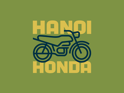 Hanoi Honda illustration motorcycle vietnam