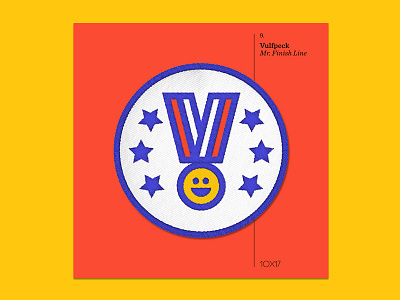 10x17 — #9: Mr. Finish Line by Vulfpeck 10x17 album art embroidered patch vulfpeck