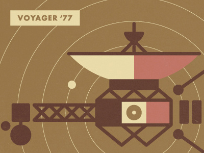 Wander Postcard - Voyager illustration postcard wander