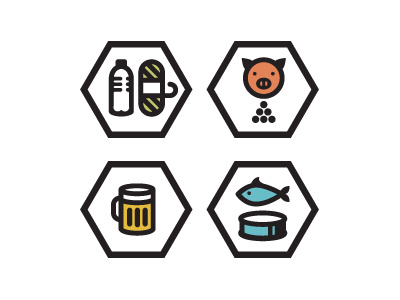 Bloomberg Markets Icons beer fish icons pig