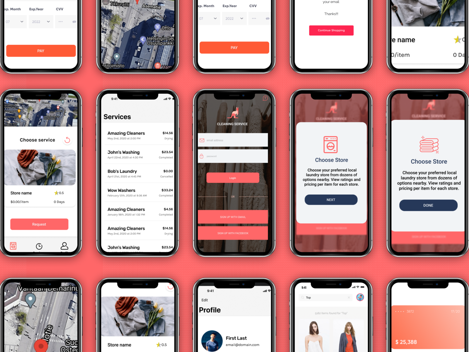 Cleaning Service App by Marwa Interactive Designer on Dribbble