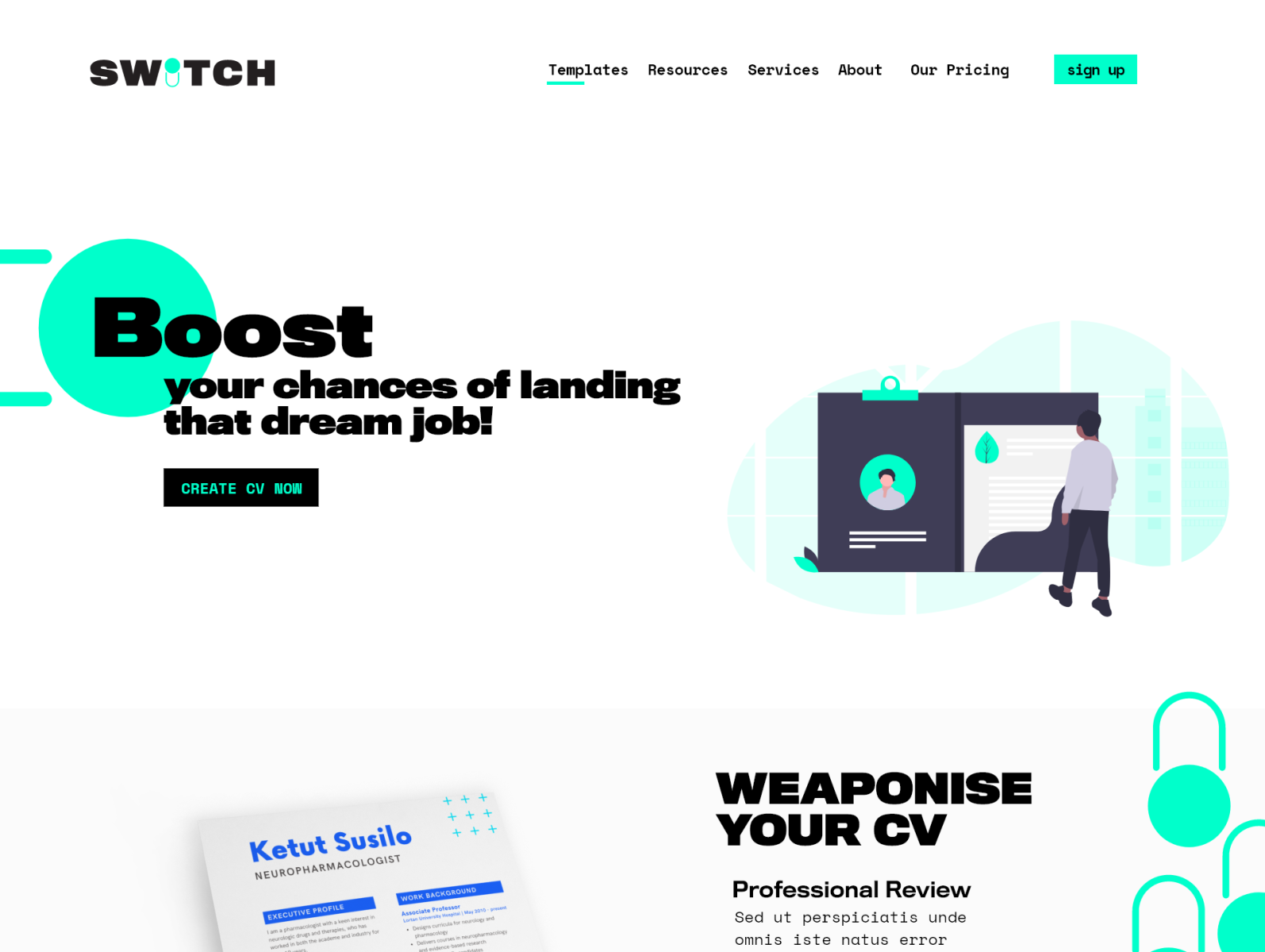 Switch web UI by Marwa Interactive Designer on Dribbble