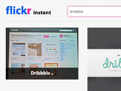 Flickr Instant flickr instant instant search