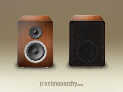 Wood Speaker Icon freebie icon psd speaker ui volume wood