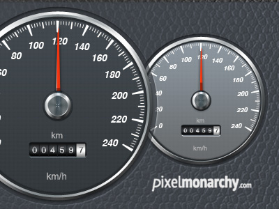 Car Speedometer PSD