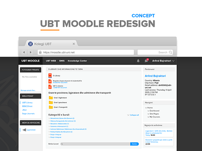 UBT MOODLE REDESIGN