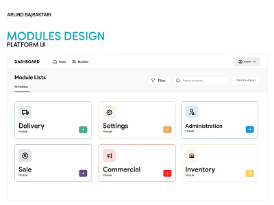 MODULES UI Design adobexd design uidesign